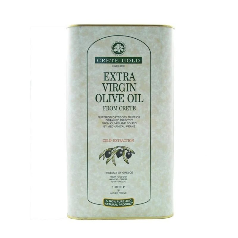 extra virgin olive oil Crete Gold 3L Tin 6-Pack