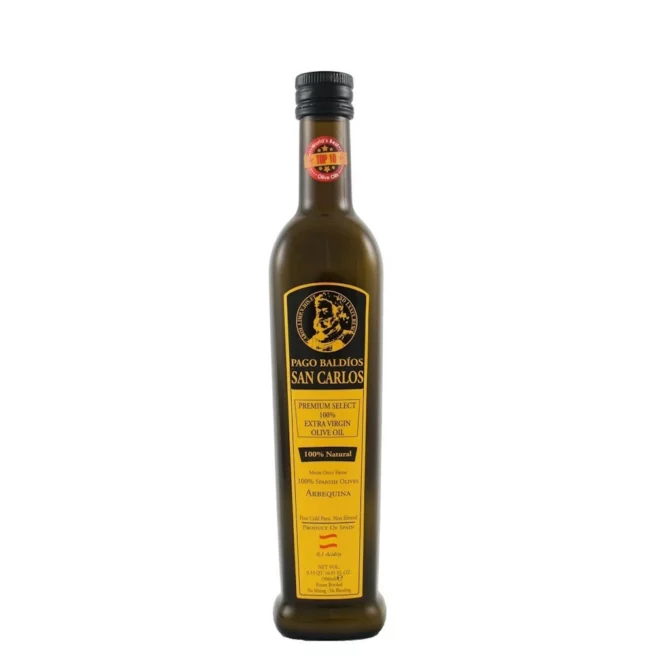 extra virgin olive oil Pago Baldios San Carlos Arbequina