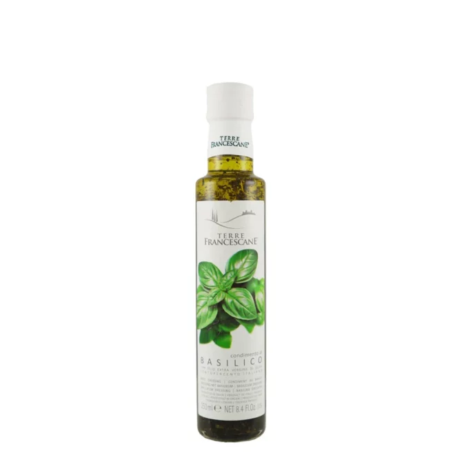 extra virgin olive oil Terre Francescane Basil 6-Pack