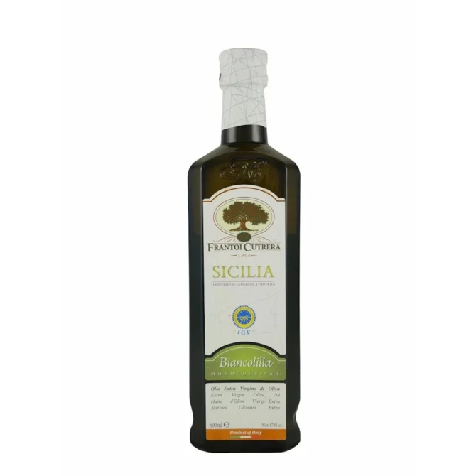 extra virgin olive oil Frantoi Cutrera Biancolilla IGP Sicilia 6-Pack