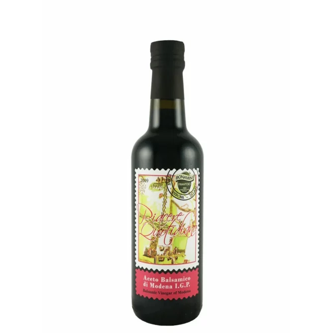 extra virgin olive oil Frantoio Bonamini PGI Balsamic Vinegar of Modena Purple Label 12-Pack