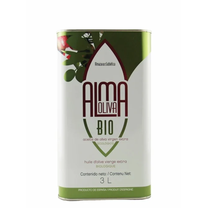 extra virgin olive oil Almaoliva Bio 3L Tin 4-Pack