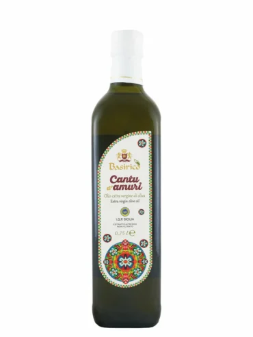 extra virgin olive oil Basirico Cantu d'Amuri IGP Sicilia Unfiltered 12-Pack