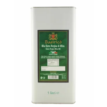 extra virgin olive oil Basirico Unfiltered 5L Tin 4-Pack