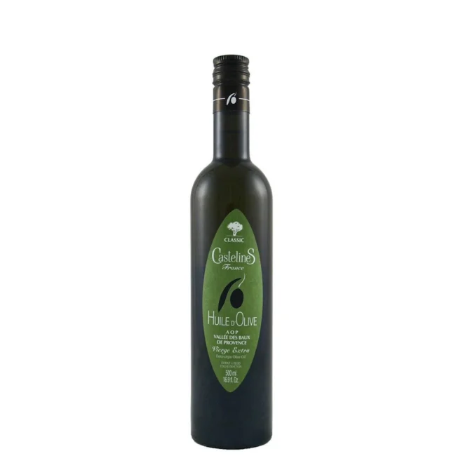 extra virgin olive oil Castelines Classic AOP Vallée des Baux de Provence Moulin Castelas Aglandau, Verdale
