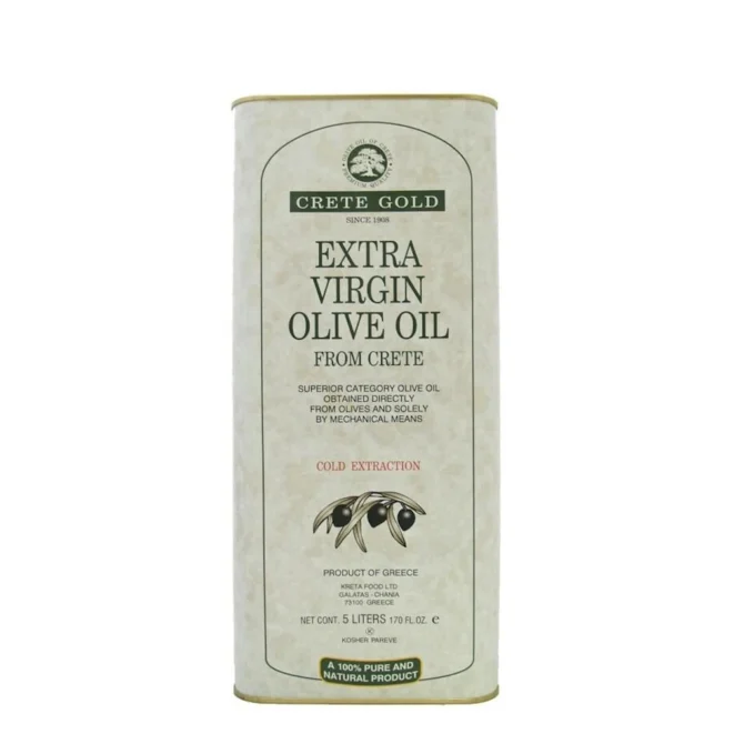 extra virgin olive oil Crete Gold 5L Tin 4-Pack