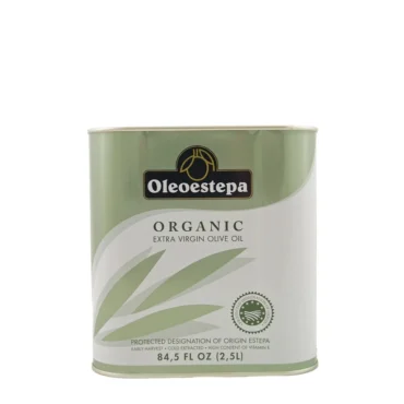 extra virgin olive oil Oleoestepa Organic 2.5L Tin 8-Pack