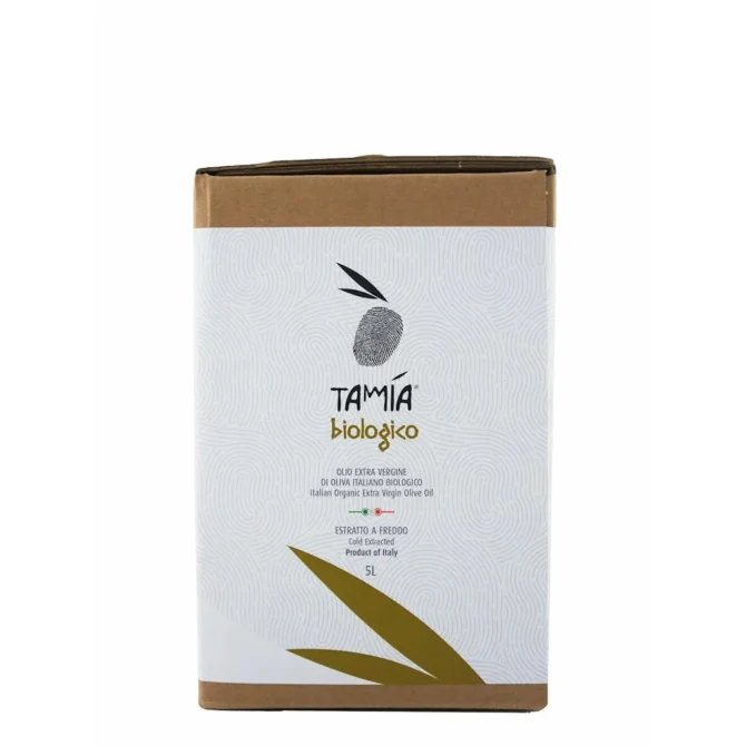 extra virgin olive oil Tamia Organic 5L Bag in Box 4-Pack