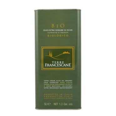 extra virgin olive oil Terre Francescane Organic 5L Tin 2-Pack