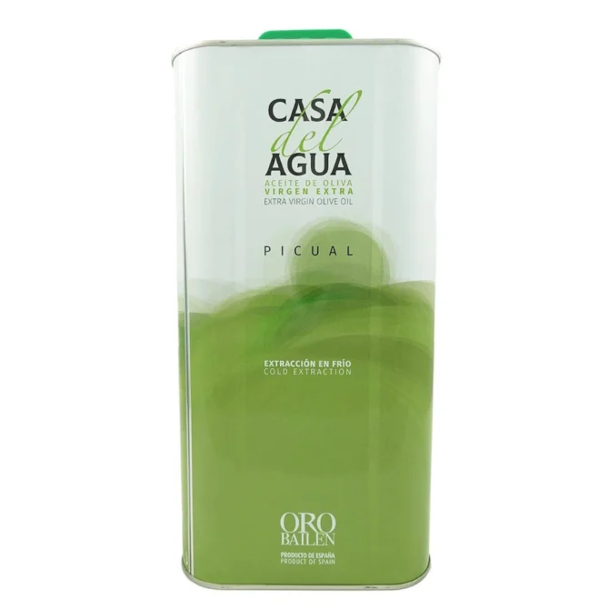 extra virgin olive oil Casa del Agua Picual 5L Tin 4-Pack