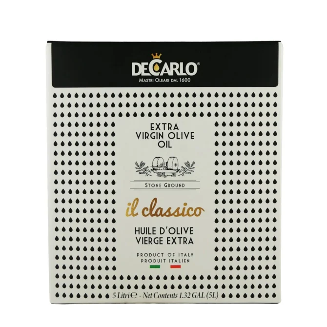extra virgin olive oil De Carlo Il Classico 5L Bag-in-Box 3-Pack