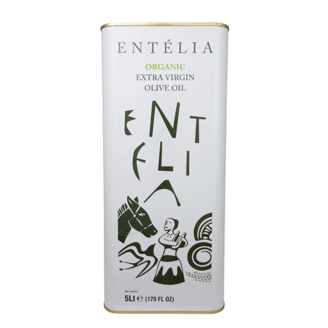 extra virgin olive oil Entelia Organic 5L Tin 4-Pack