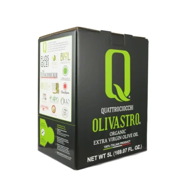 extra virgin olive oil Quattrociocchi Olivastro Organic 5L Bag-in-Box 4-Pack