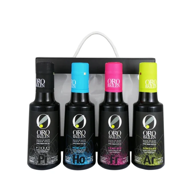 extra virgin olive oil Oro Bailen Reserva Familiar Monocultivar Gift Set 4-Pack