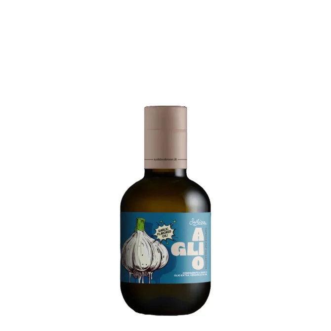 extra virgin olive oil Sabino Leone Garlic 12-Pack