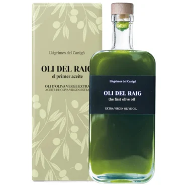 extra virgin olive oil Llàgrimes del Canigó Oli del Raig Novello w Box 6-Pack