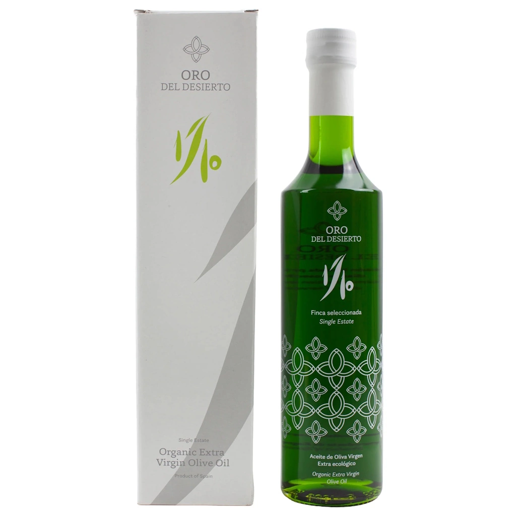 extra virgin olive oil Oro del Desierto Organic 1-10 Novello w Gift Box 6-Pack