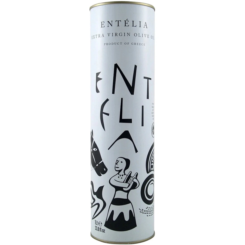 extra virgin olive oil Entelia 1L Can 12-Pack