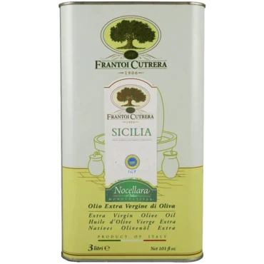 extra virgin olive oil Frantoi Cutrera Nocellara del Belice IGP Sicilia 3L Tin 4-Pack