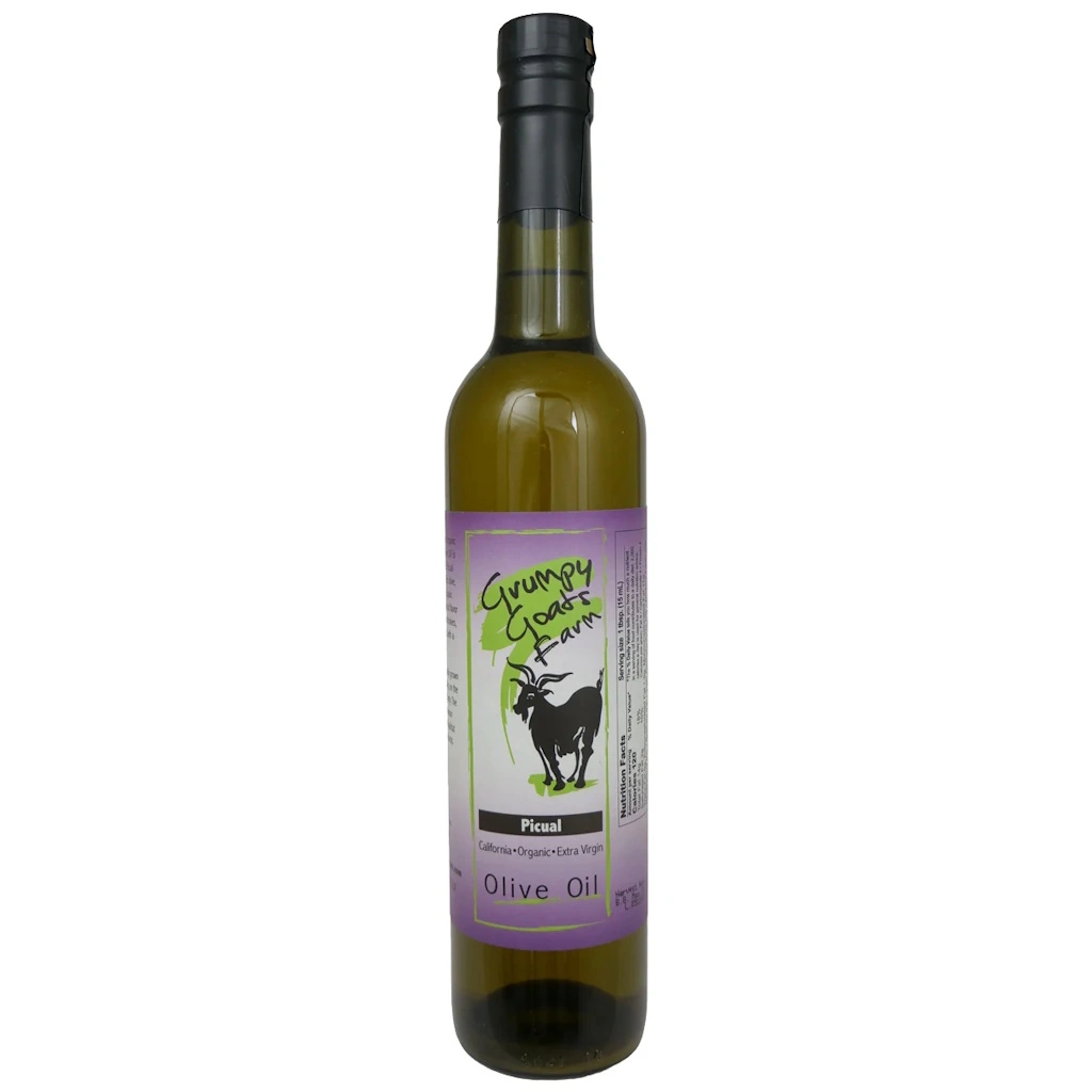 extra virgin olive oil Grumpy Goats Organic Picual 12-Pack