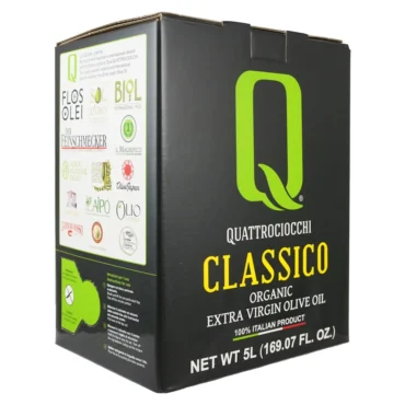 extra virgin olive oil Quattrociocchi Classico Organic 5L Bag-in-Box 4-Pack
