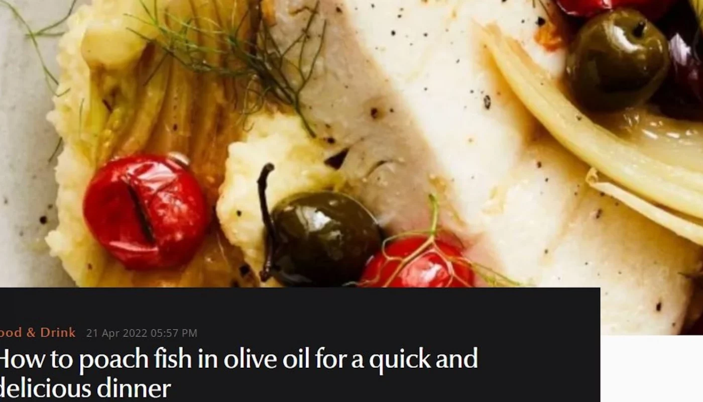 How to poach fish in EXTRA VIRGIN olive oil for a quick and delicious dinner
